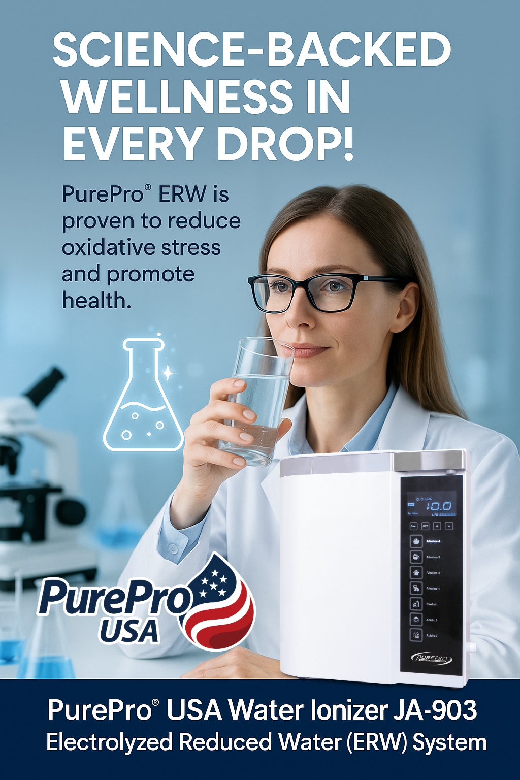 PurePro® JA-903 Electrolyzed Reduced Water (ERW) 